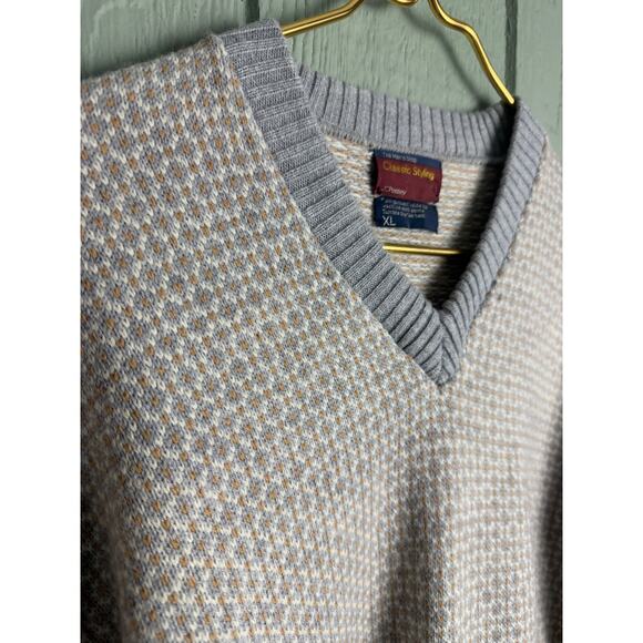 Vintage 90s Men's JCP Lambswool Blend Sweater, Size XL USA - Picture 2 of 6